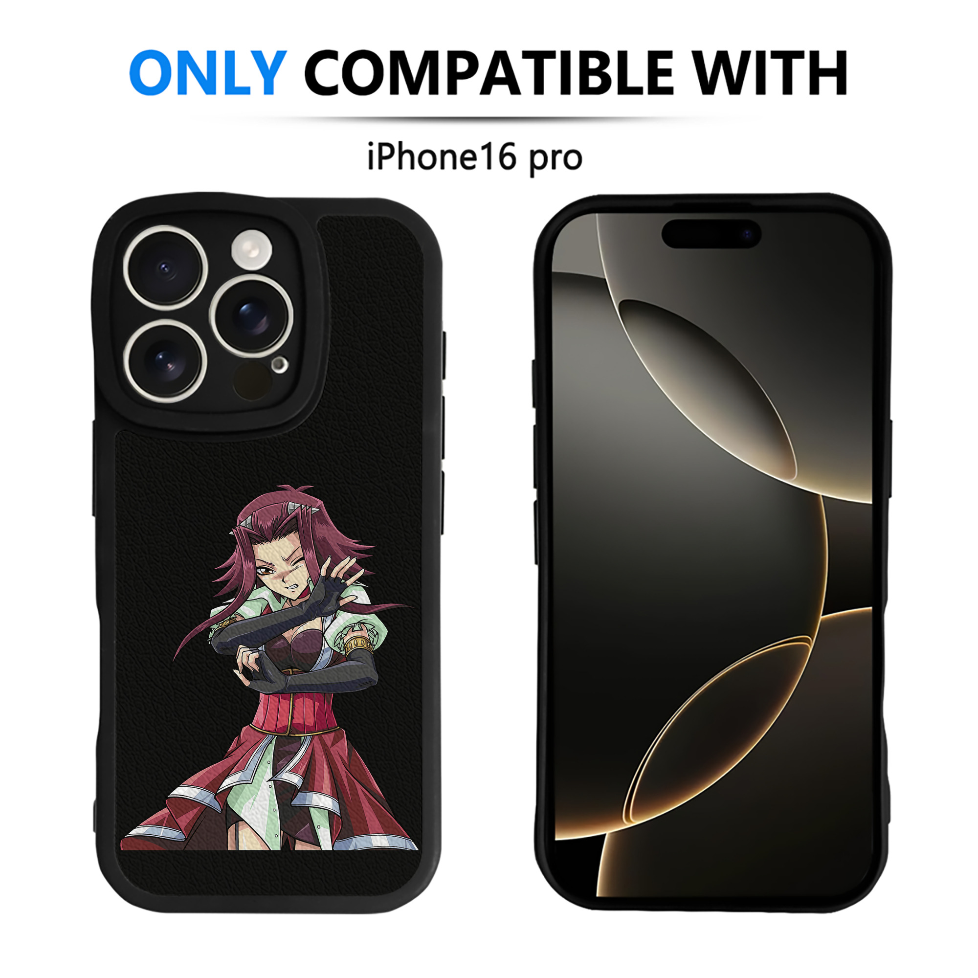 （画像用） 遊☆戯☆王 Yu-Gi-Oh! 【iPhone 16シリーズ対応】シリコンスマホケース（レザー調） 材質：シリコン